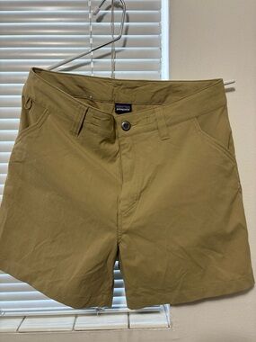 Patagonia Men’s Olive Tan Flat Front Shorts